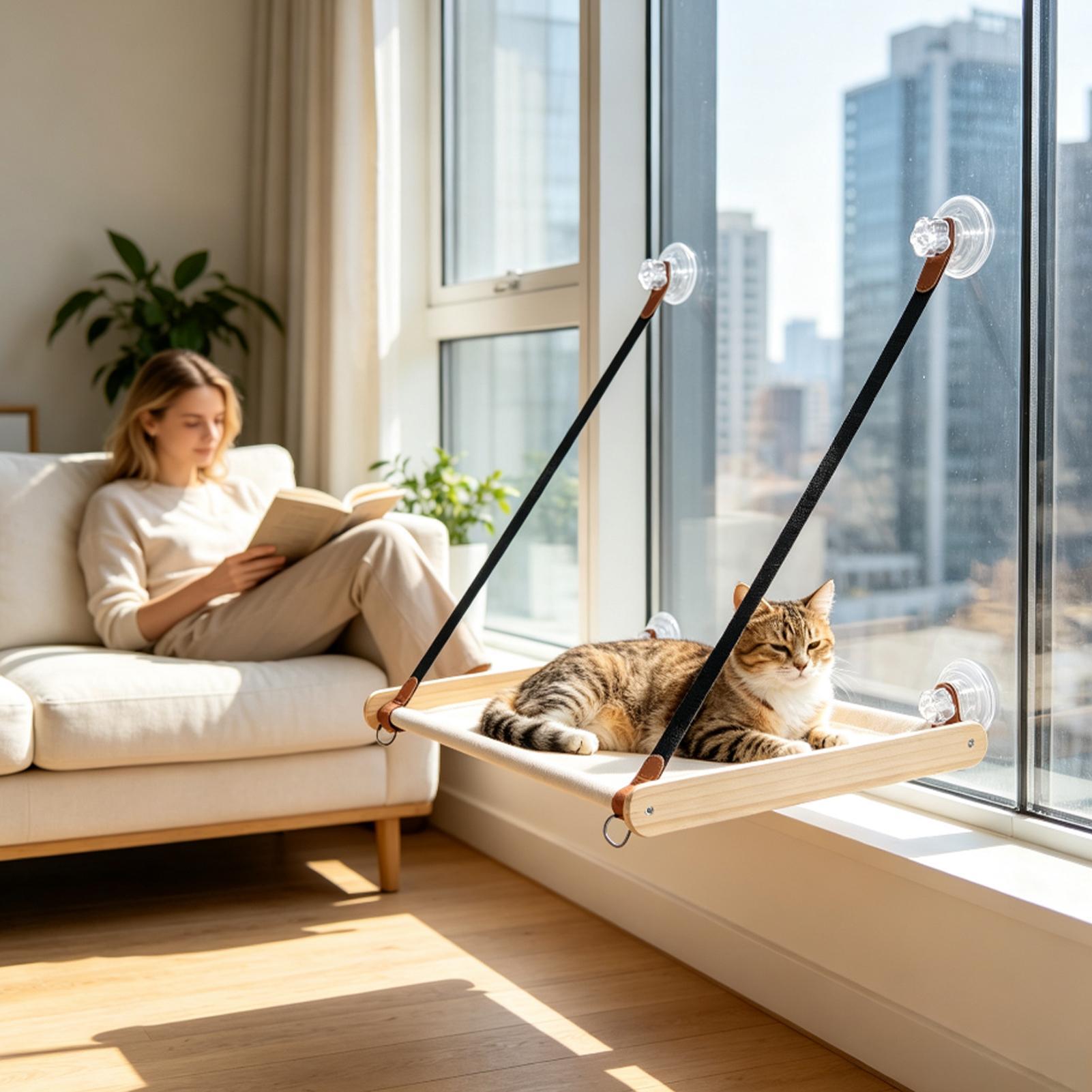 Cat Window Perch - Cat Window Perch Heavy Duty Wooden
