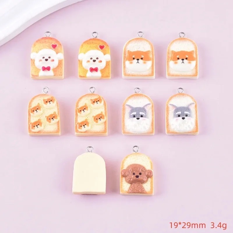 10Pcs Cute Toast Dog Resin Pen - Pet Supplies Warehouse recension och pris