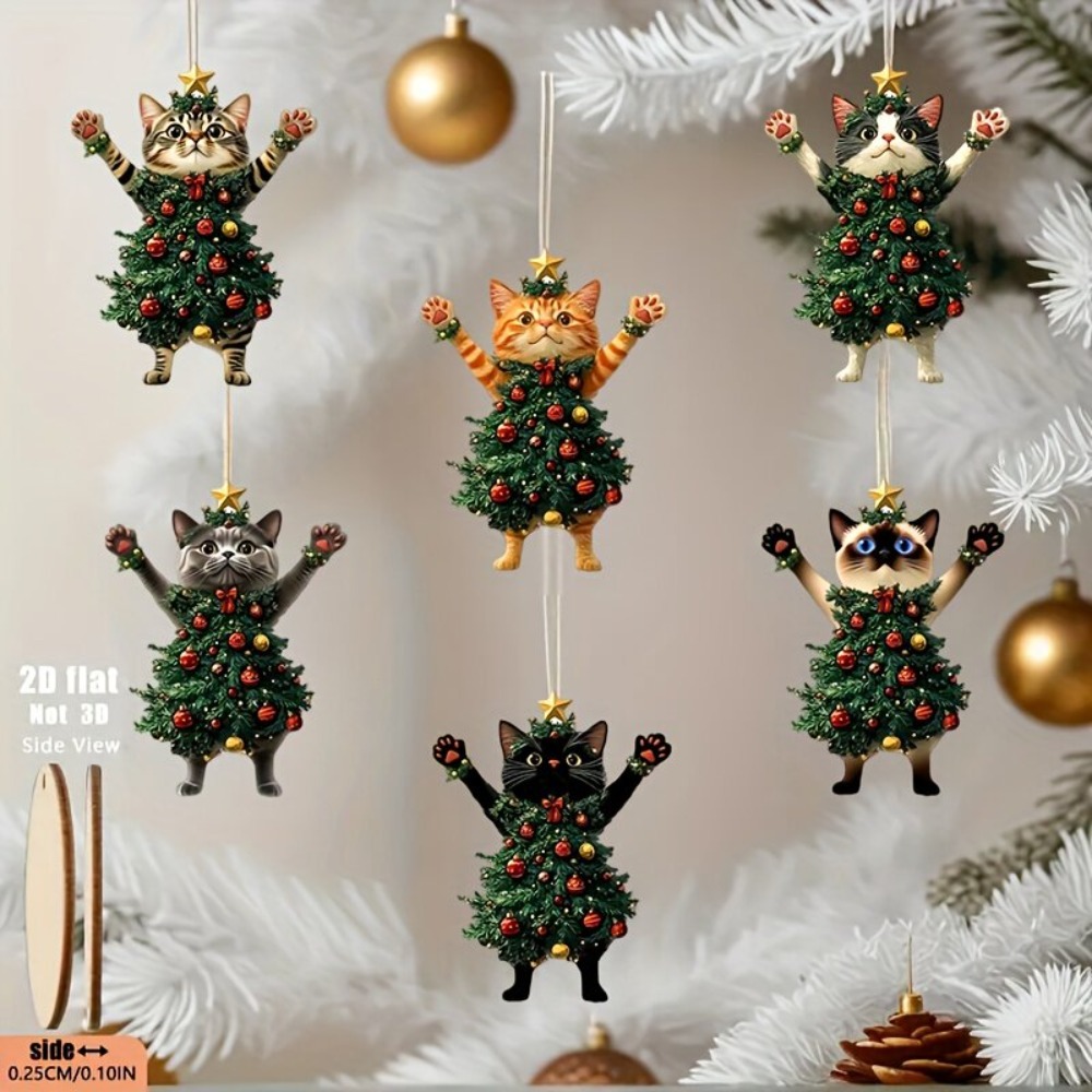 Christmas Cat Ornaments 2D Woo - Cat Window Perch recension och pris
