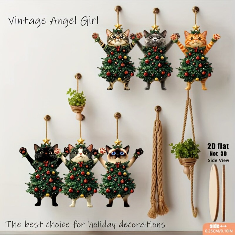 Christmas Cat Ornaments 2D Woo - Cat Window Perch recension och pris