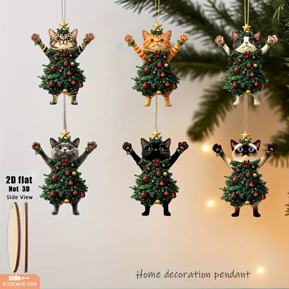Christmas Cat Ornaments 2D Woo - Cat Window Perch recension och pris