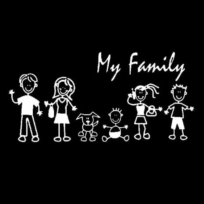 Car Sticker Family Stick Figur - Pet Supplies Warehouse recension och pris
