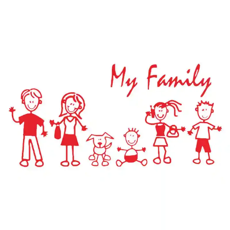 Car Sticker Family Stick Figur - Pet Supplies Warehouse recension och pris