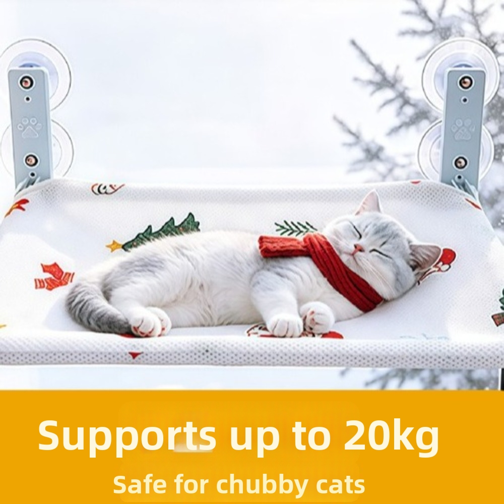 Wall Mounted Christmas Cat Ham - Cat Window Perch recension och pris